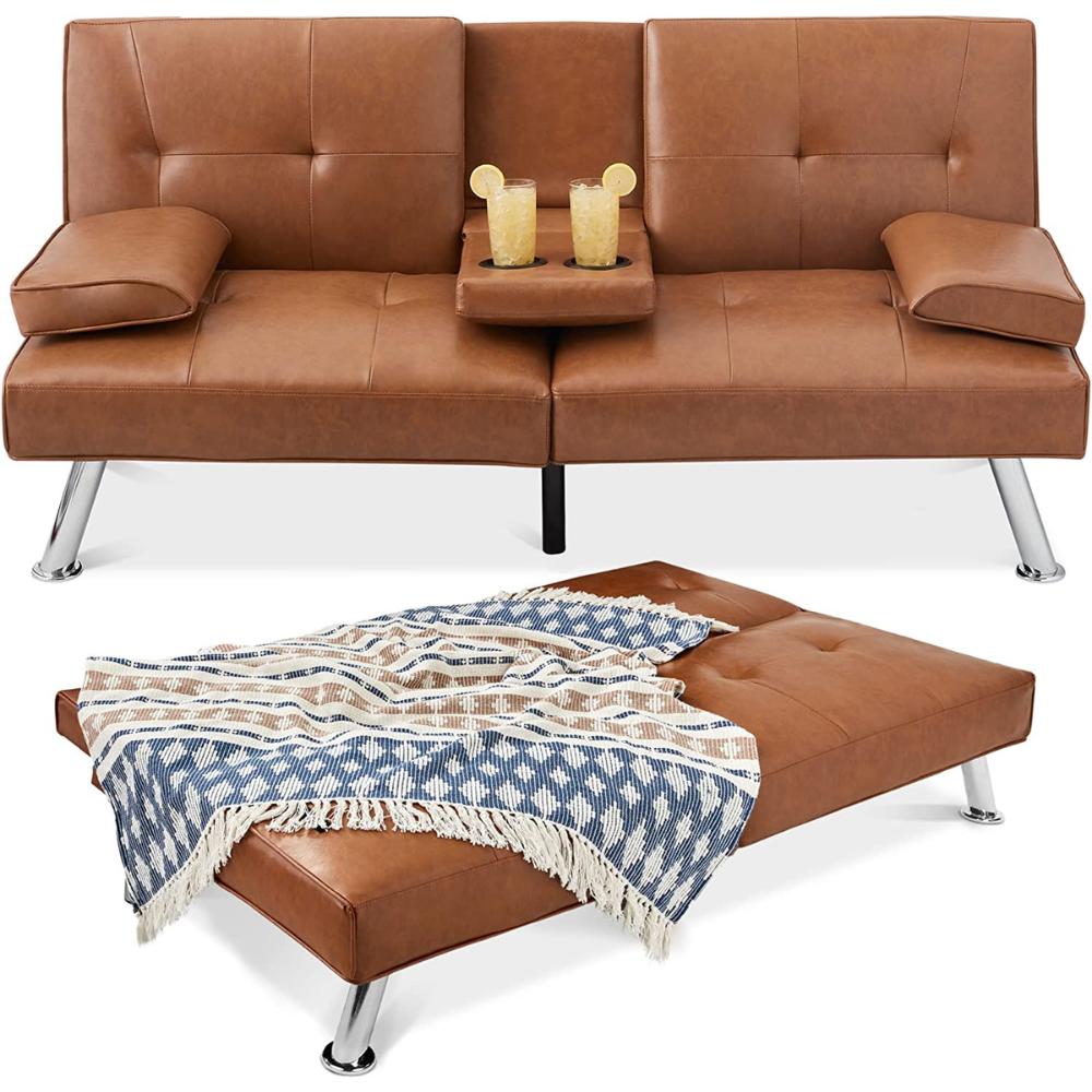 Futon Sofa Bed - Black