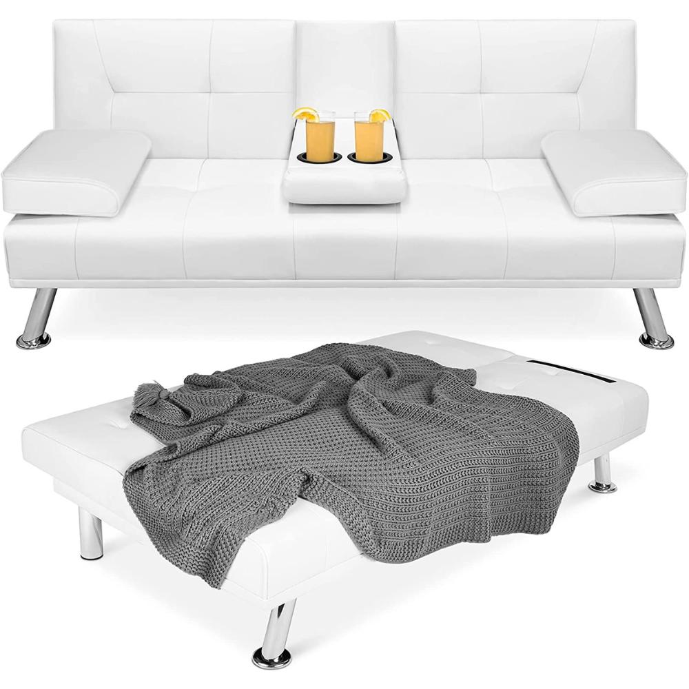 Futon Sofa Bed - Black