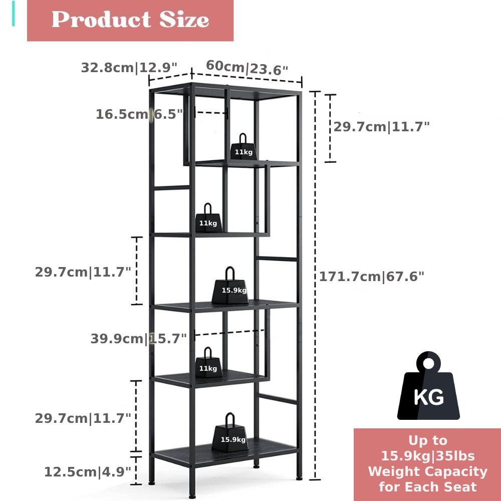 5 Tier Bookshelf: image 9